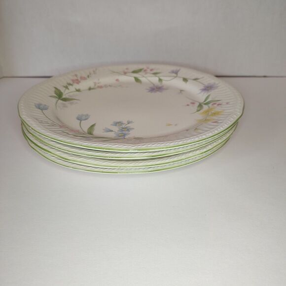 Decorative Spring Breeze Stoneware Plates 4148 1-3 Multicolored Flowers 10.75" W - Picture 16 of 16